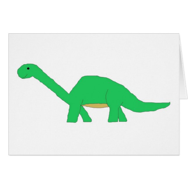 Apatosaurus-Karte (Vorderseite (Horizontal))
