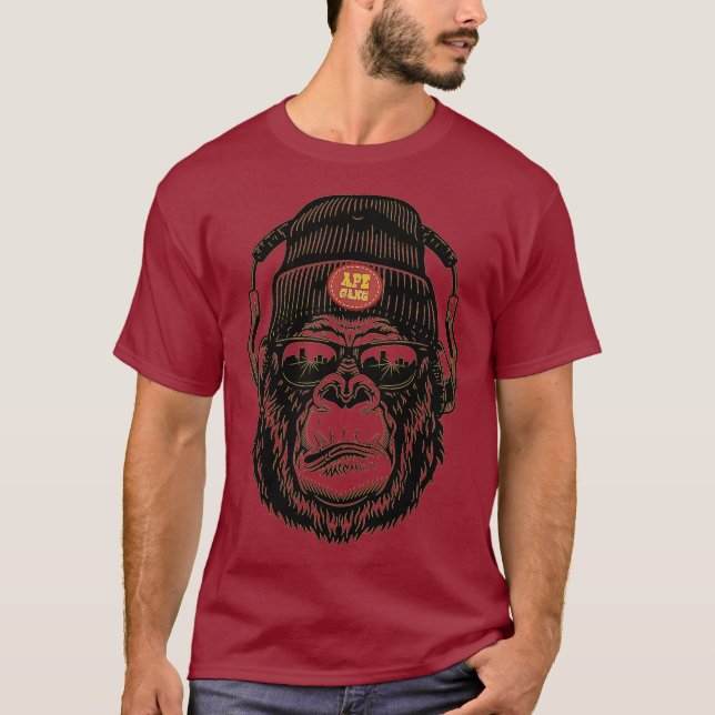 Ape Gang For Life Funny Stock Market Options T-Shirt (Vorderseite)