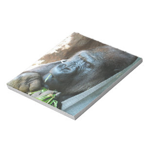 Ape Kapuze ~ Japanischer Gorilla Eating Notizblock