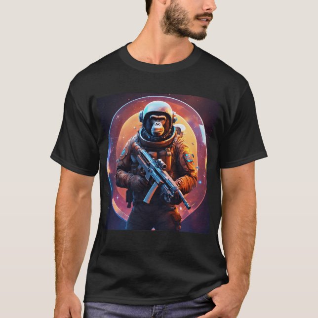 Ape mit einer Waffe: Wilder Power T - Shirt (Vorderseite)