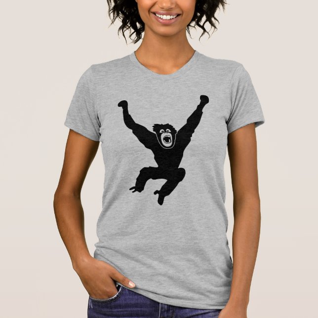 ape monkey chimp gorilla affe crazy orang utan T-Shirt (Vorderseite)