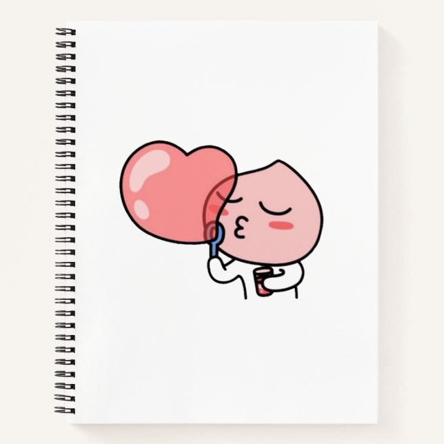 Apeach Ballon Notizbuch (Vorderseite)