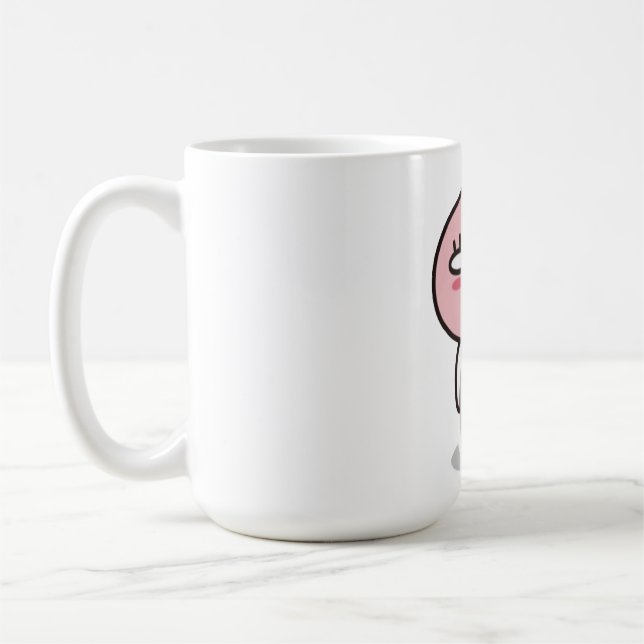 Apeach Grinsen Kaffeetasse (Links)