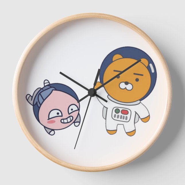 Apeach und Ryan im Weltraum Uhr (Vorderseite)
