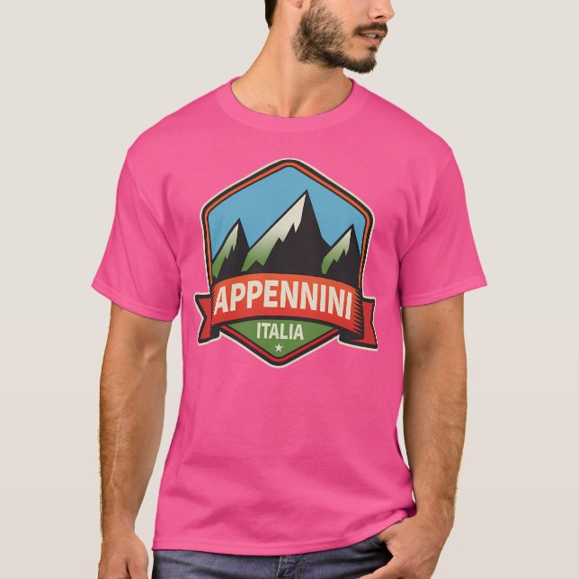 Apennine Mountains Italien aktiv T-Shirt (Vorderseite)