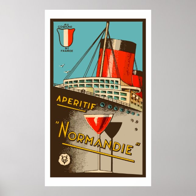 Apéritif NORMANDIE (Frankreich) Poster (Vorne)