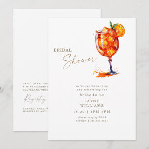 Aperol-Brautjunggesellinnenabschied mit Spritzern Einladung