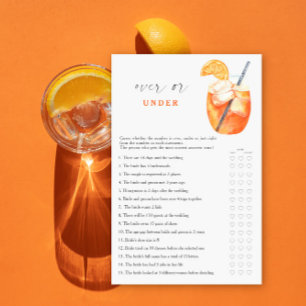 Aperol Junggesellinnenabschied Over or Under Spiel