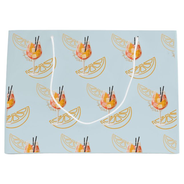 Aperol O'Clock Große Geschenktüte (Vorderseite)