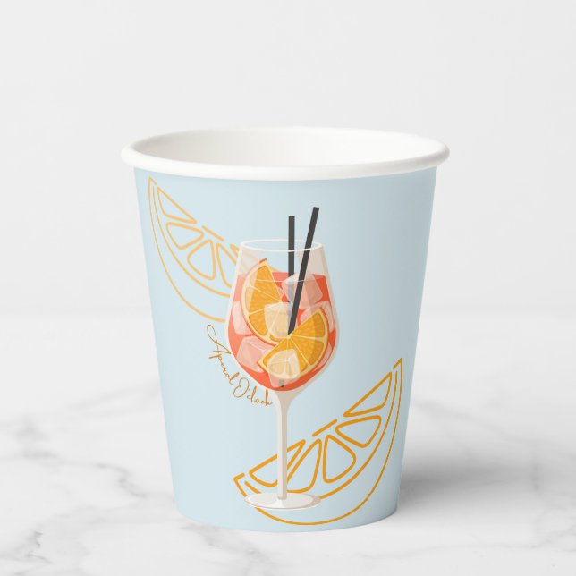 Aperol O'Clock Pappbecher (Vorderseite)