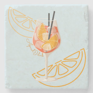 Aperol O'Clock Steinuntersetzer