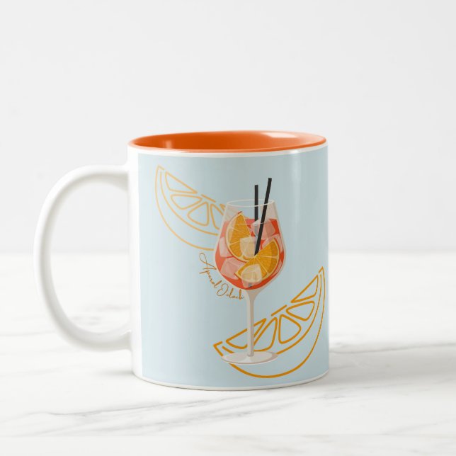 Aperol O'Clock Zweifarbige Tasse (Links)