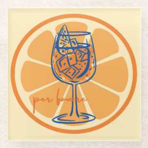 Aperol Per Favore Glasuntersetzer