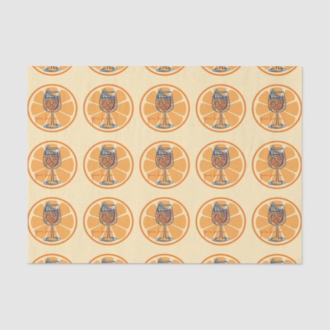 Aperol Per Favore Seidenpapier (Vorderseite)