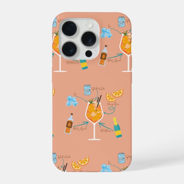 Aperol Rezept iPhone 15 Pro Hülle (Rückseite)