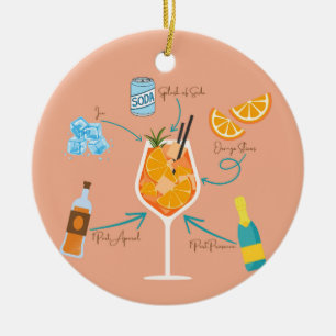 Aperol Rezept Keramik Ornament