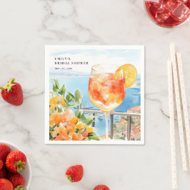 Aperol Spritz Amalfi Brautparty Serviette