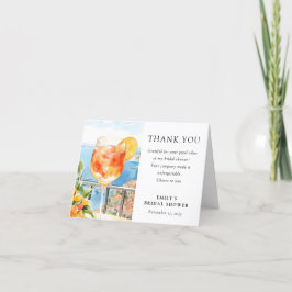 Aperol Spritz Amalfi Italien Brautparty Dankeskarte