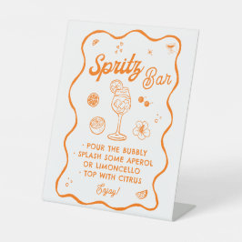 Aperol Spritz Bar, Spritz Cocktail Sockelschild