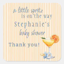 Aperol Spritz Blau Orange Zitrone Junge Babyparty