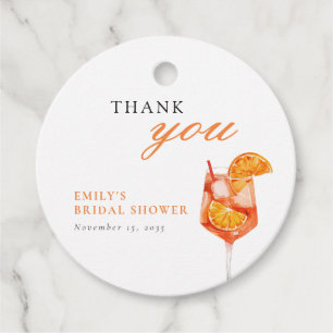 Aperol Spritz Brautparty Geschenkanhänger