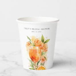 Aperol Spritz Brautparty Pappbecher