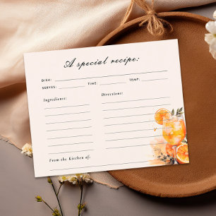 Aperol Spritz Brautparty Rezept Card