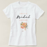 Aperol Spritz Brautparty T-Shirt<br><div class="desc">Aperol Spritz Floral Brautparty T - Shirt</div>