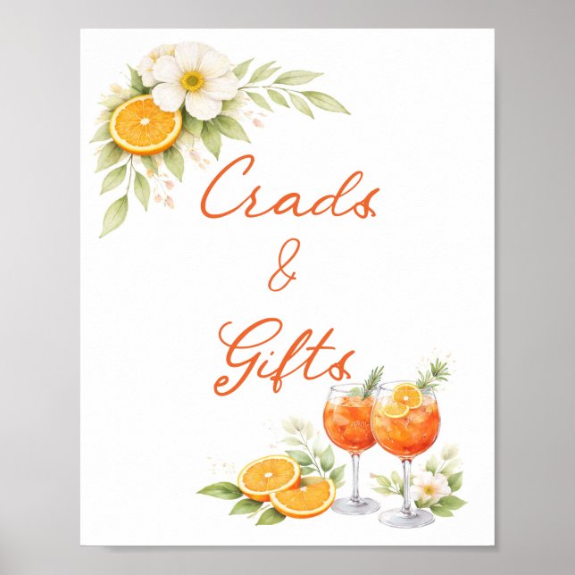 Aperol Spritz Cards And Gifts Poster (Vorne)