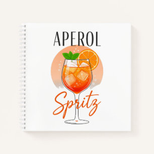 Aperol Spritz Cocktail Design Notizbuch