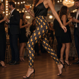 Aperol Spritz Cocktail Muster Leggings