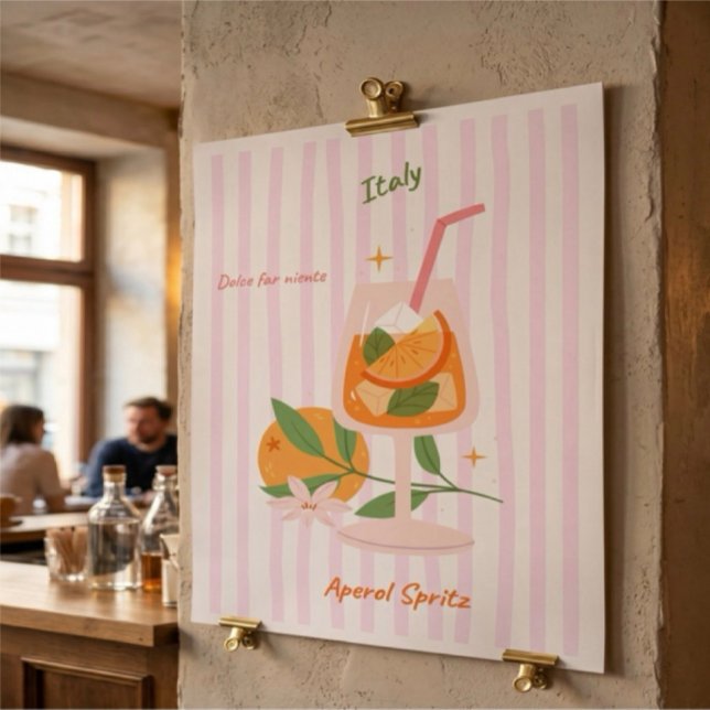 Aperol Spritz Cocktail Poster (Von Creator hochgeladen)