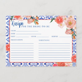 Aperol Spritz, das auf Brautparty Rezept Begleitkarte