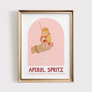 Aperol Spritz décoration murale, Impression rétro 