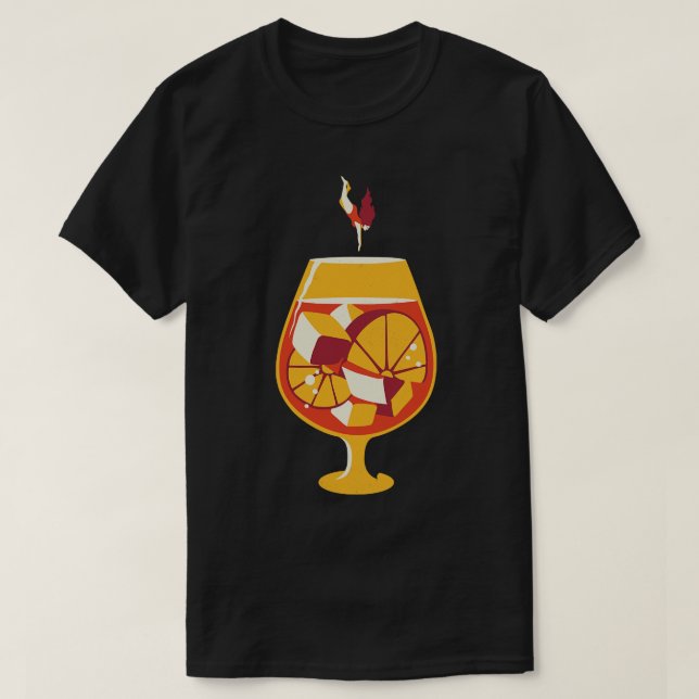 Aperol Spritz Dive In Summer Design Lady von Tobe  T-Shirt (Design vorne)