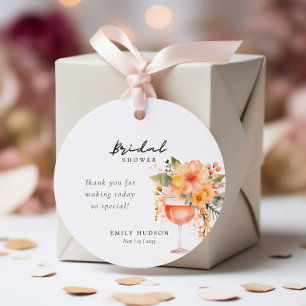 Aperol Spritz Floral Brautparty Geschenkanhänger