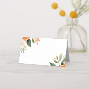 Aperol Spritz Floral Brautparty Platzkarte