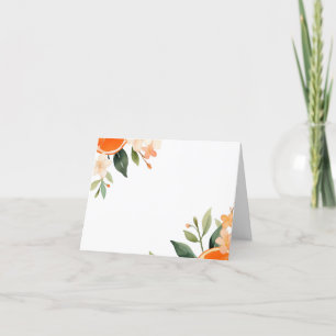 Aperol Spritz Floral Brautparty Platzkarten Dankeskarte