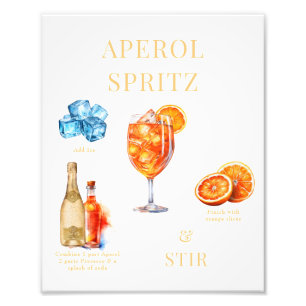 Aperol Spritz Getränk Fotodruck
