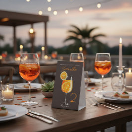 Aperol Spritz Junggeselinnen-Abschied Willkommen Sockelschild