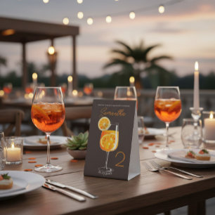 Aperol Spritz Junggeselinnen-Abschied Willkommen Sockelschild