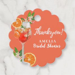 Aperol spritz Lemon citrus Orange Brautparty Geschenkanhänger
