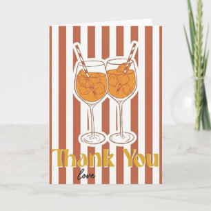 Aperol Spritz Liebhaber-Geschenk Danke Liebe Jungg Karte