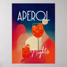 Aperol Spritz Nächte Retro Cocktail