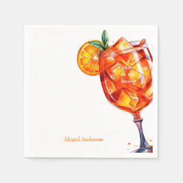 Aperol Spritz Party im House-Brautparty Serviette