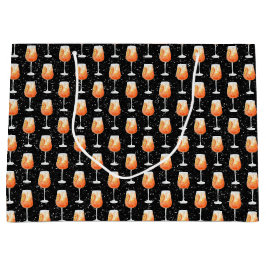 Aperol Spritz Pattern Große Geschenktüte