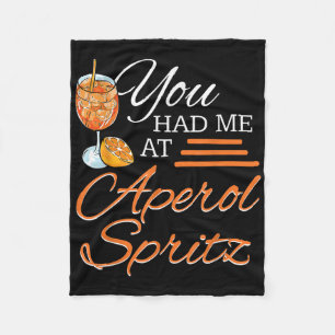 Aperol Spritz Schwanz Party Alkohol Drink Sommerbr Fleecedecke