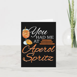 Aperol Spritz Schwanz Party Alkohol Drink Sommerbr Karte