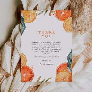 Aperol Spritz Wasserfarben Junggesellinnenabschied Dankeskarte