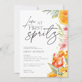 Aperol Spritz Watercolor Brautparty Einladung